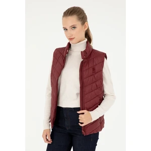 U.S. Polo Assn. Kadın Bordo Yelek (Dokuma) 50292675-VR014