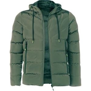 Yeşil Erkek Çocuk Su ve Rüzgar Geçirmez Içi Kalın Kürklü Mont&kaban