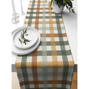 Bertille Home Yılbaşı Ekose Serisi 140X40 cm Dijital Baskılı Runner (Christmas Noel)