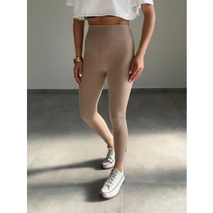 Paw Garage Yüksek Bel Kalın Bel Şardonlu Fitilli Tayt, Kışlık Tayt, Renkli Tayt