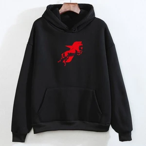 Motive Taycan Baskılı 3 Iplik Kalın Kışlık Sweatshirt Hoodie