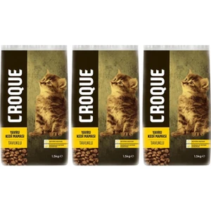 Tavuklu Yavru Kedi Mamasi 1,5kg*3 Adet