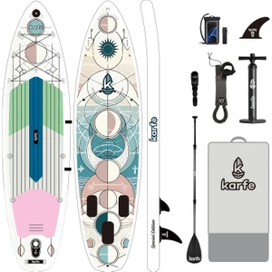 10'6 (320CM) Sup Şişme Yoga Sörfü - Stand Up Paddle Yoga Board (Serenity Glide)