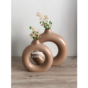 The Lavender Candle 2'li Simit Vazo