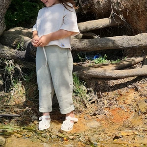 Bebeğime Çorap Organik Müslin Pantolon Bebek-Çocuk