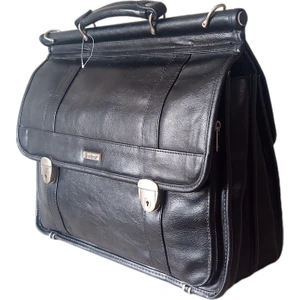 Geniş Boy Anahtarlı Evrak Çantası Kaliteli  Deri Evrak Çantası, Laptop Çantası Iş Çantası