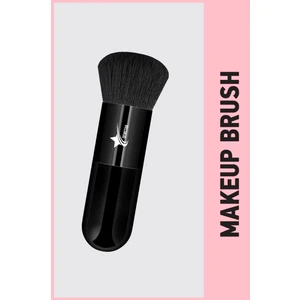 Professional Make-Up Luxury Full Black Kabuki Fondöten Ve Allık Makyaj Fırçası