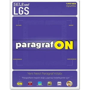 Tonguç Akademi Paragrafon - 5,6,7. Sınıf ve LGS