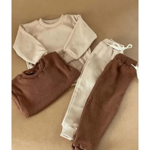 Bebeğime Çorap 2 Adet Erkek Çocuk Alt-Üst Mevsimlik Kaşkorse 2'li Takım