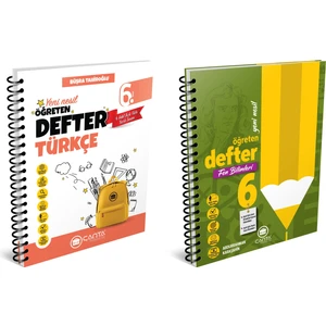 Çanta Yayınları  2025 6. Sınıf Türkçe + Fen Bilimleri Öğreten Defter Seti 2 Kitap