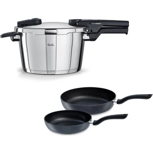 Vitaquick Glossy 4,5 Litre Düdüklü Tencere + Tava Set