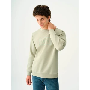 Erkek Sweatshirt Açık Yeşil LF2037097