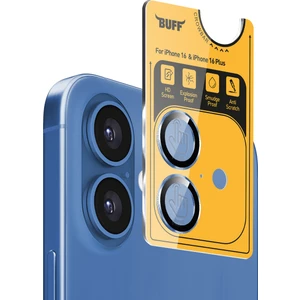 Buff iPhone 16 / iPhone 16 Plus Metal Kamera Lens Koruyucu Blue