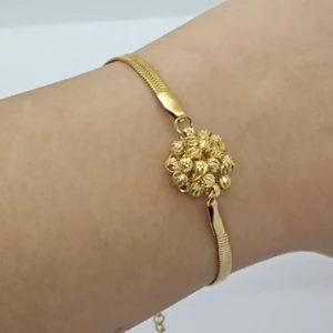 Ödül Moda Çelik Gold Italyan Zincir Dorika Bileklik
