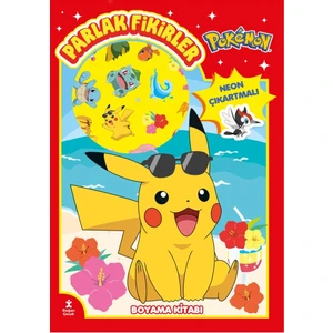 Pokemon Parlak Fikirler Neon Çıkartmalı Boyama Kitabı