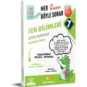 Sinan Kuzucu Yayınları 7. Sınıf MEB Böyle Sorar Fen Bilimleri Video Çözümlü Soru Bankası