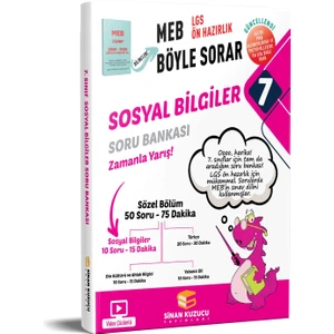 Sinan Kuzucu Yayınları 7. Sınıf Meb Böyle Sorar Sosyal Bilgiler Soru Bankası Video Çözümlü