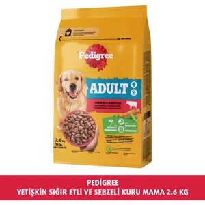 Yetişkin Sığır Etli ve Sebzeli Kuru Mama 2.6 kg