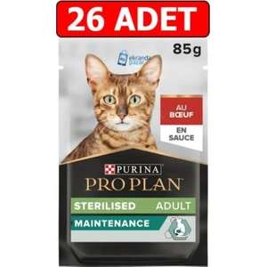 Pro Plan Pouch Kısırlaştırılmış Sığır Etli Kedi Konservesi 85 gr x 26 Adet