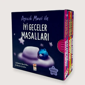 Ayıcık Mavi İle İyi Geceler Masalları Seti (7 Kitap) - Melek Dinçer