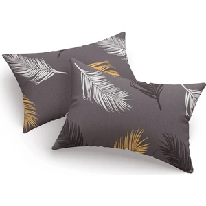 Eponj Home 2li Yastık Kılıfı Olivia Altın-Gri  50X70 cm