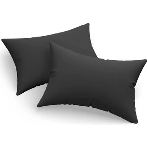 Eponj Home 2li Yastık Kılıfı Solid Siyah 50X70 cm