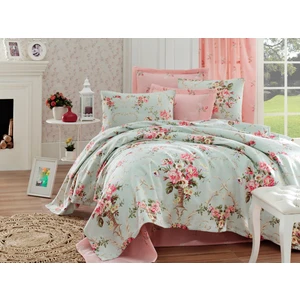 Eponj Home Baskılı Pike Takımı Tek Kişilik Alanur Mint