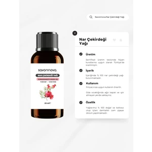 Doğal Nar Çekirdeği Yağı  Saf 20 Ml