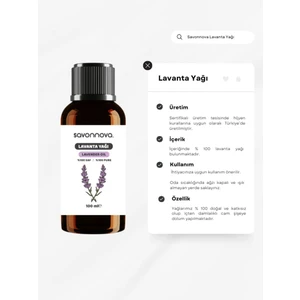 Doğal Lavanta Yağı  Saf 100 Ml