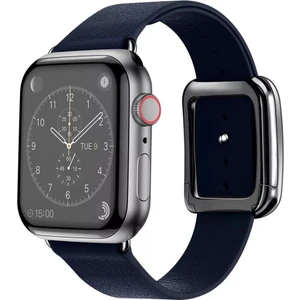 Psgt Apple Watch Uyumlu 42-44-45-49mm Için Modern Buckle Hakiki Deri Kordon