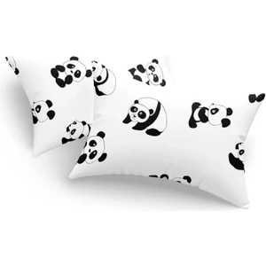 Eponj Home 2li Yastık Kılıfı Dinolar Beyaz 50X70 cm