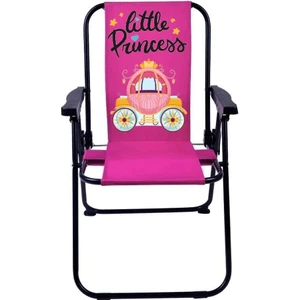 Little Princess 2-6 Lüx Çocuk Piknik Sandalyesi-Mini Kamp Sandalyesi-Pembe