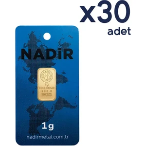 Agakulche 24 Ayar 30 Adet Nadir 1 gr Altın