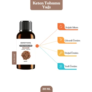 Doğal Keten Tohumu Yağı %100 Saf 20 ml