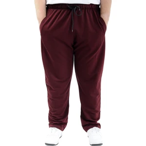 Büyük Beden Erkek Eşofman Altı Classic 2 Ip 11100 Mürdüm