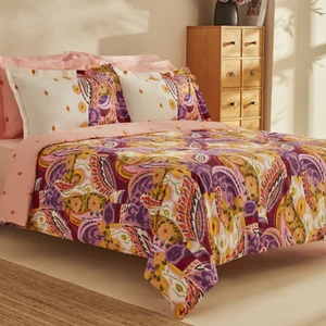 Karaca Home Ruiz %100 Pamuk Çift Kişilik Nevresim Takımı Fuşya