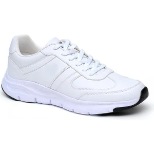 45-46-47 Numaralar Da Büyük Numara Erkek Beyaz Sneaker & Spor Ayakkabı 23201