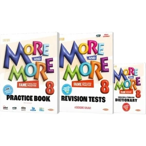 Kurmay Yayınları More & More 8. Sınıf Practice Book & Revision Test & Dictionary Set