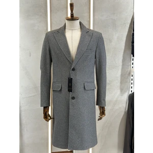 Gambia Outdoor's Dostumgiyim Erkek Gömlek Yaka Palto Kaban Siyah Baba Klasik