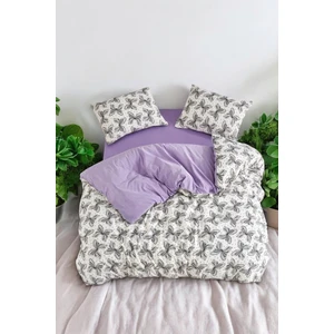 Lantana Desenli Tek Kişilik Nevresim Takımı (Lastikli Çarşaflı)
