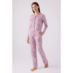 Pierre Cardin 8874 Kadın Önden Düğmeli Pijama Takım