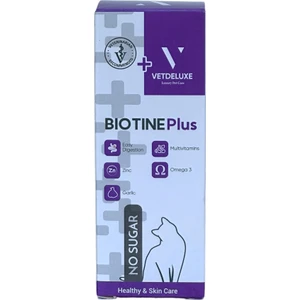 Biotine Çinko Katkılı Likit Kedi Tüy Dökülmesi Engelleyici Deri ve Tüy Sağlığı Damlası 100 ml