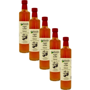 Organik Yıllanmış Elma Sirkesi 5'li Içilebilir Doğal Fermantasyon 500 ml (5 adet)