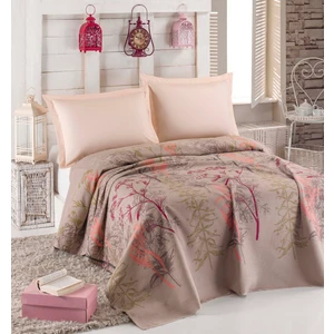 Eponj Home Doğal Pike Baskılı Çift Kişilik Urla Bej 200 x 235 cm