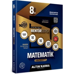 Altın Karma Yayınları 8. Sınıf Matematik Mentör Etkinlikli Kazanım Soru Bankası