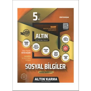 Altın Karma Yayınları 5. Sınıf Sosyal Bilgiler Mentör Etkinlikli Soru Bankası Video Çözüm İçerikli
