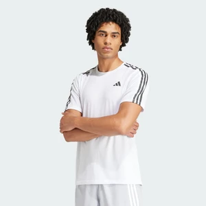 Adidas Performance IQ3835 Own the Run 3-Stripes Tee