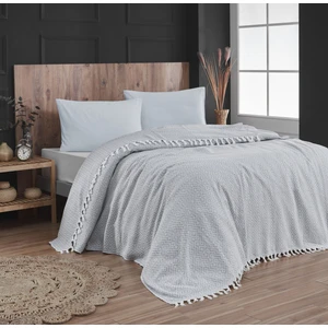 Babada Home 220X240 cm Çift Kişilik Saçaklı Yatak Örtüsü