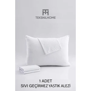 Teksnil Home | %100 Pamuk Sıvı Geçirmez 1’li Yastık Alezi Koruyucu | Koruyucu Yastık Kılıfı | 50 x 70 |