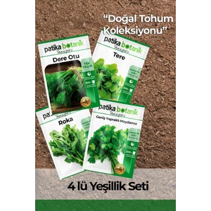 Patika Botanik 18500+ Adet Tohumlu Set-Yerli Maydonoz, Roka, Tere, Dere Otu